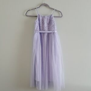 Lilt Lavender Floral Formal Kids Dress